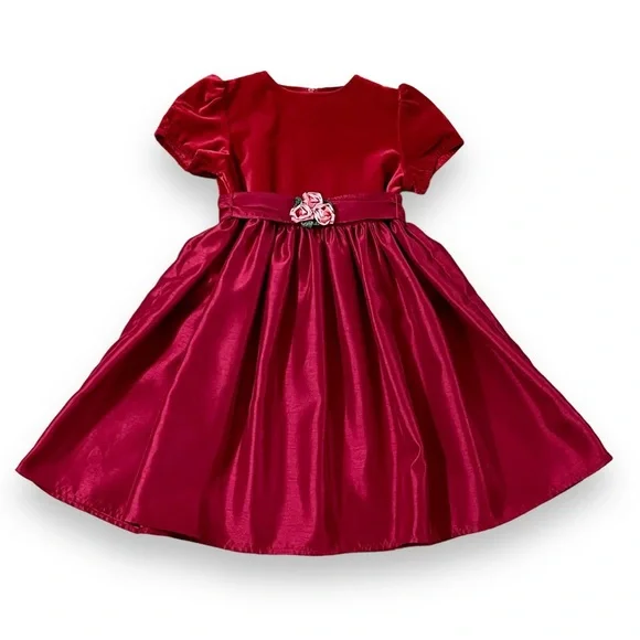 Elegant Red Kids Formal Dress - Picture 8 of 8